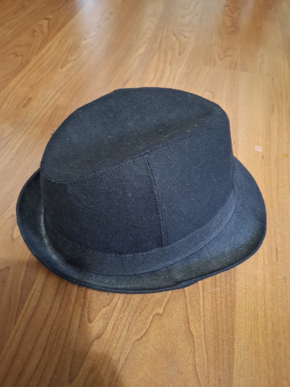 H&M Black Bucket Hat with Multicolor Liner Accent